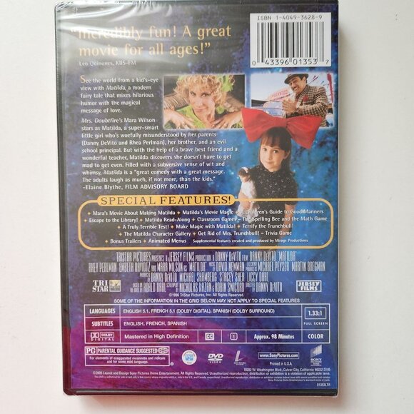 Matilda DVD Special Edition 2005 Movie, Sealed - Picture 3 of 6
